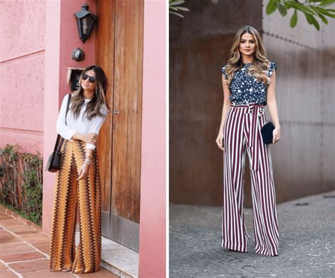 Looks com calça pantalona: faça as combinações .